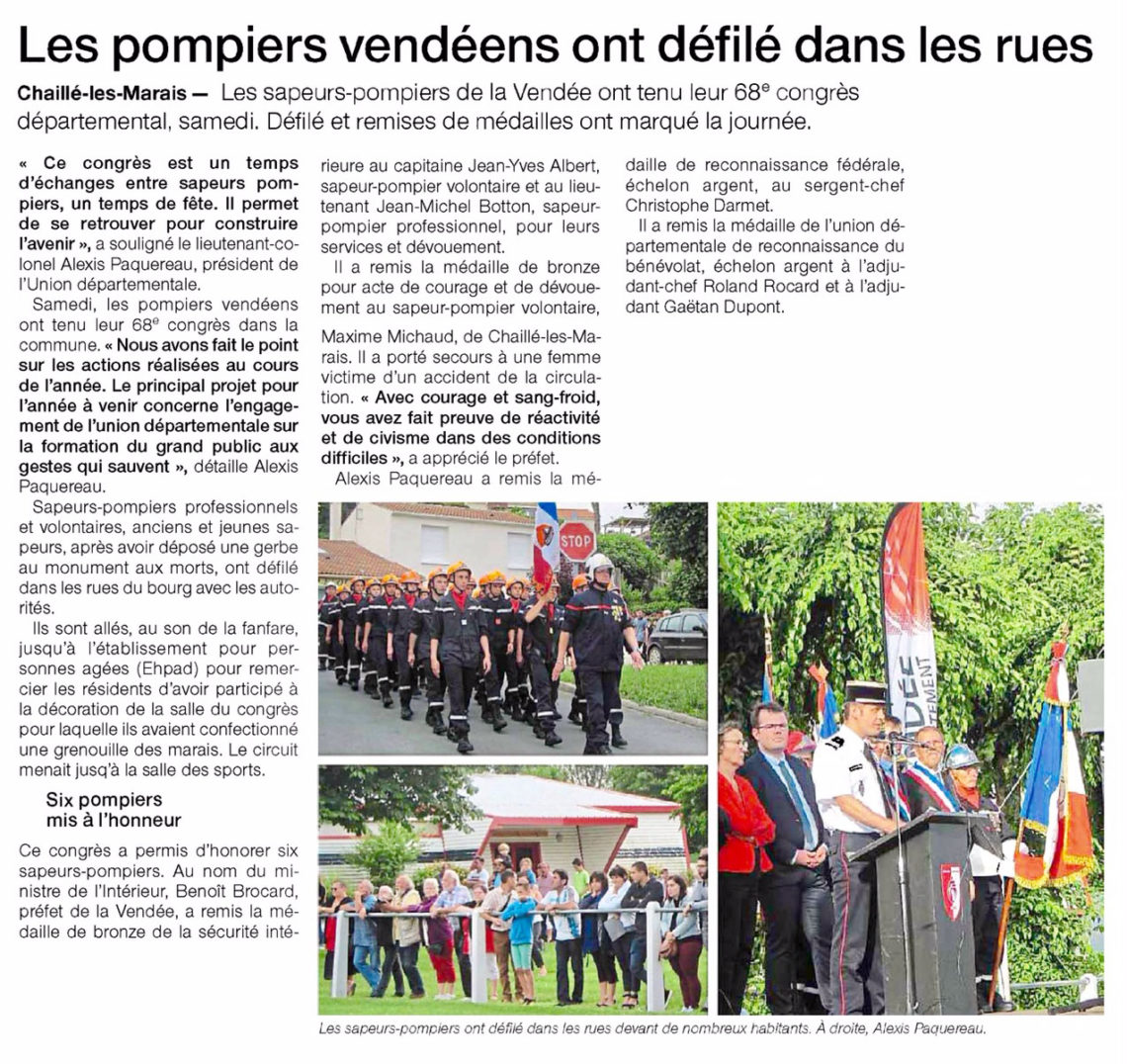 Congrès départemental des sapeurs pompiers