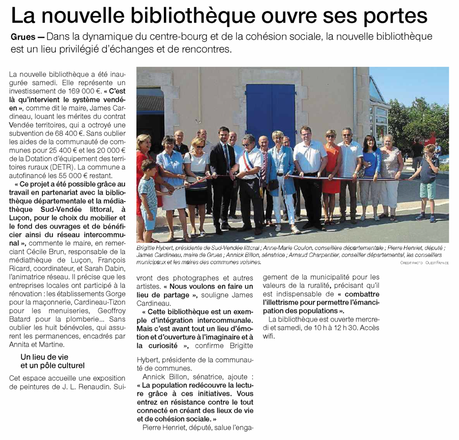 La nouvelle bibliothèque ouvre ses portes