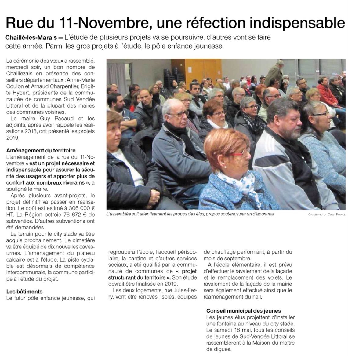 Rue du 11-Novembre, une réfection indispensable